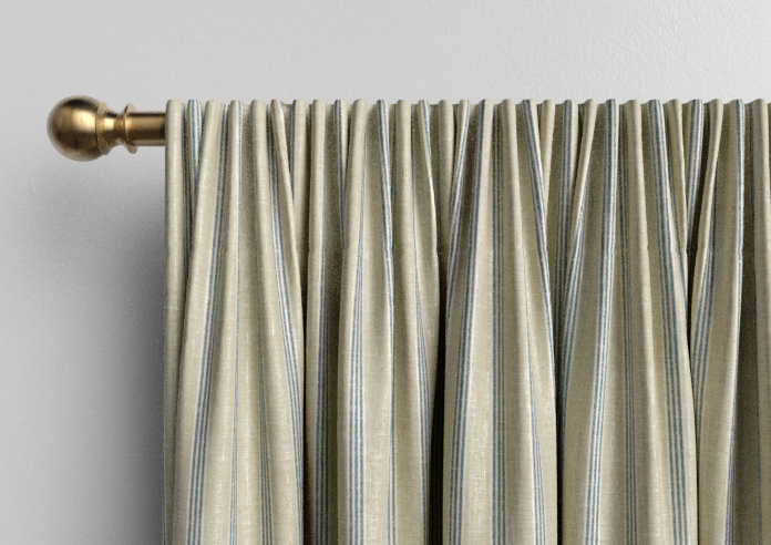 Emily Bond George Stripe, Indigo - Made to Measure Curtains - Image 9